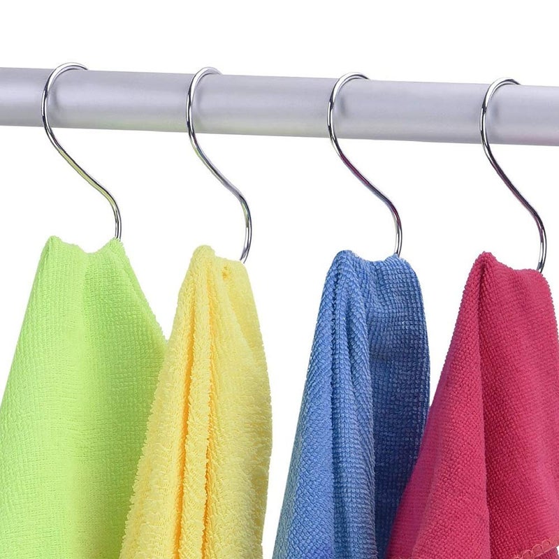 Aubcee 20 Pack 3.5" Hooks S Shaped Hanging Hooks Stainless Steel Metal Hangers Hanging Hooks Kitchen,Closet,Bathroom,Work Shop,Garden,Outdoor etc. - Image 3